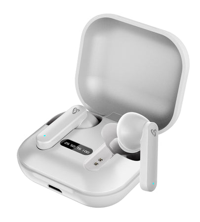 Auricolari Bluetooth v5.1 con Custodia di Ricarica Bianco