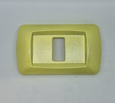 PLACCA GIALLO MONKEY METALLIZZATO IN ABS PER SCATOLE RETTANGOLARI SERIE ECLIPSE ROSSO CICLAMINO