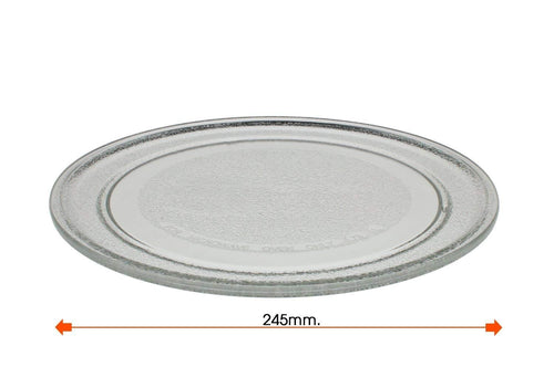 PIATTO FORNO MICROONDE UNIVERSALE DIAM MM 245 SENZA GANCI LISCIO