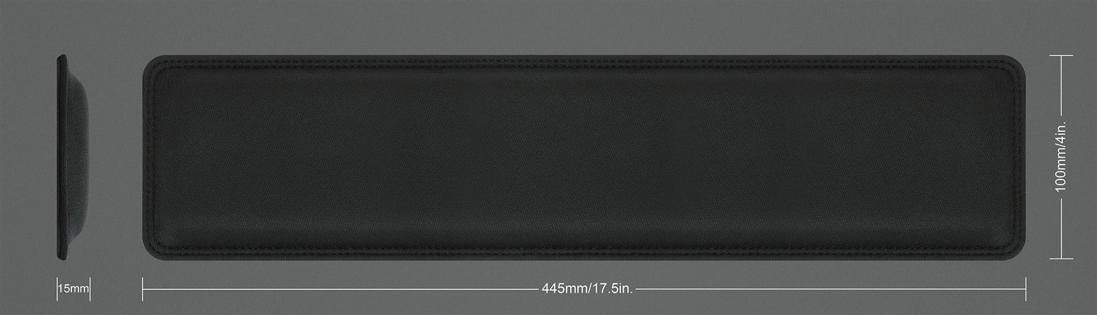 Tappetino Poggiapolsi Ergonomico in Gel per Tastiera Nero