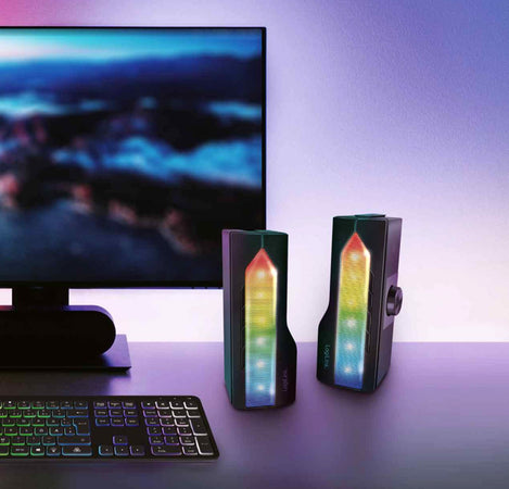 2 in 1 Gaming Sound System Soundbar e Speakers Bluetooth v5.0 Illuminazione RGB