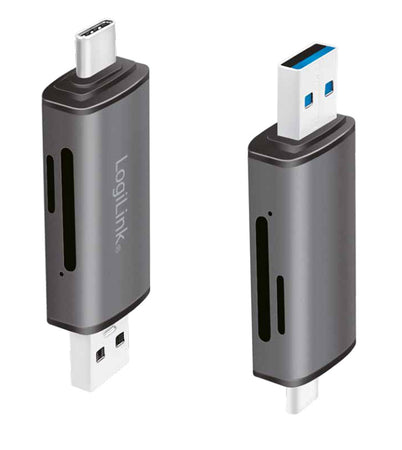 Lettore USB 3.2 Gen 1 di SD e MicroSD con Connessioni USB-C&trade e USB A OTG