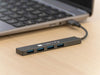 Hub USB-A 3.2 a 4 porte USB-A 5Gbps Slim in Metallo