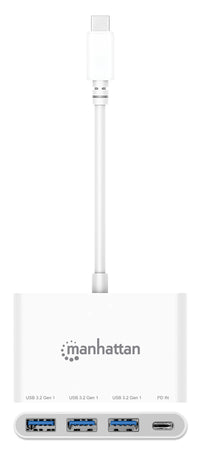 Hub USB 3.2 Gen 1 con 3 porte USB-A e 1 porta USB-C&trade Power Delivery