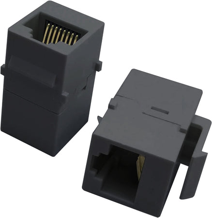 Accoppiatore Keystone RJ45 F/F Cat.5E UTP Nero