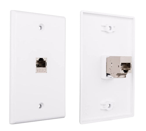 Accoppiatore di Rete RJ45 Cat.6A F/F Schermato FTP da pannello 16.5mm