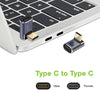 Adattatore USB-C&trade Maschio/Femmina Angolato 90° 40Gbps 4K e 8K