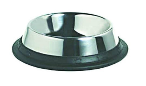 CIOTOLA IN ACCIAIO INOX PER CANI E GATTI cm.24x5,0h. CAPIERNZA lt.1 FER 155649