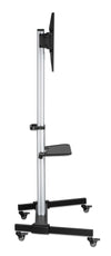 Carrello TV 37''-86'' Multimediale in Alluminio Regolabile in Altezza