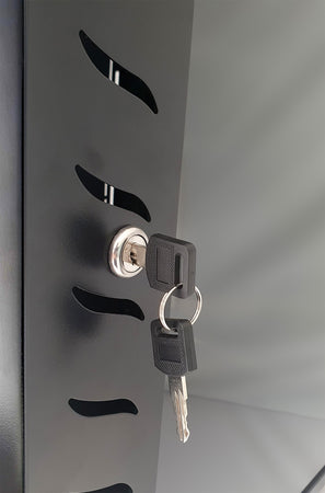 Armadio Rack 19'' a Muro 12 Unit&agrave P.600 mm Flat Pack Nero