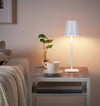 Lampada da Tavolo LED Senza Fili USB-C&trade Dimmerabile in Metallo Bianco