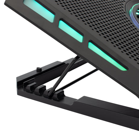 Dissipatore USB per Notebook fino a 17.3'' con 6 Regolazioni di Altezza e 2 Porte USB