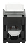 Frutto Keystone RJ45 Cat.6 UTP Tool-Free Bianco Nero