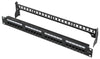 Pannello Patch UTP 24 Posti RJ45 Cat.6 con Barra Gestione Cavi