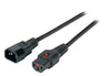 Cavo Prolunga C14 180° a C13 180° con Blocco IEC 3 metri