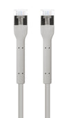 Cavo di rete Patch in Rame Cat. 6A F/FTP Pieghevole FlexiBoot Slim Grigio 1,5 m