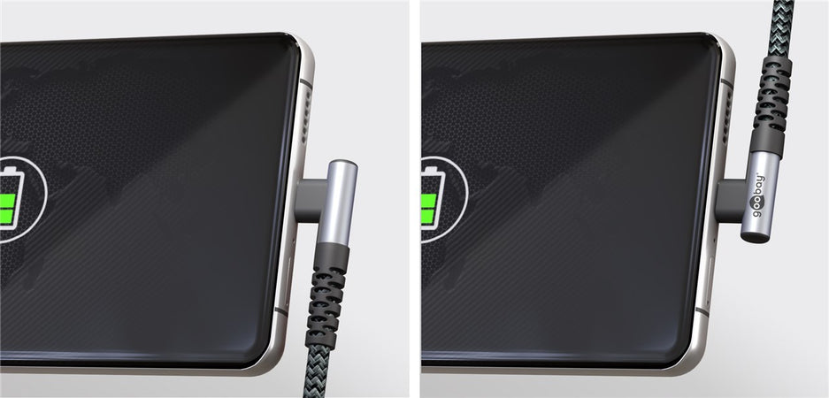 Cavo USB-C&trade Maschio Angolato a USB-C&trade Dritto 0,5m