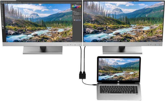 Adattatore Convertitore USB-C&trade a 2x HDMI 4K
