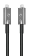 Cavo Ottico Attivo Dati e Video USB 3.2 Gen 2 USB-C&trade M/M Fibra Ottica 4K 10 m