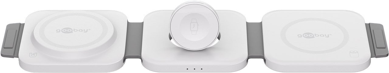 Caricatore Qi Wireless Caricabatterie 3in1 Stazione di Ricarica Pieghevole 15W