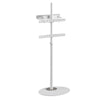 Stand da Pavimento TV/LED LCD 32''-65'' con Base Ovale Bianco