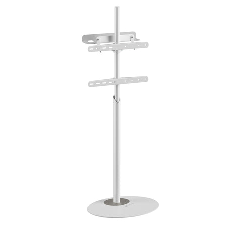 Stand da Pavimento TV/LED LCD 32''-65'' con Base Ovale Bianco