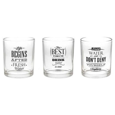 TOGNANA Set bicchieri Acqua 3pz LET\'S PARTY Trasparente D. 8 x h. 9 cm 300mL