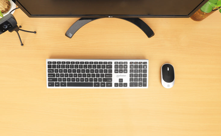 Kit Tastiera e Mouse 1200 Dpi Wireless, MWK7400