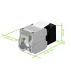 Frutto Keystone RJ45 Cat.6A UTP Tool-Free Nero Grigio