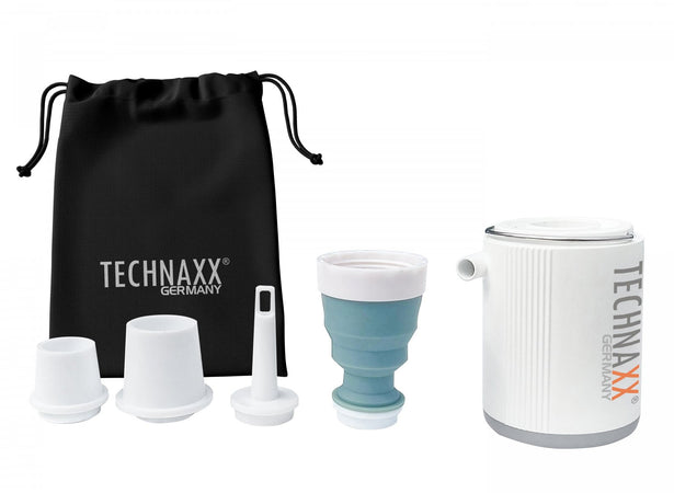 Mini Pompa ad Aria con Batteria Ricaricabile e Luce LED da Campeggio, TX-261