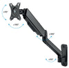 Supporto a Muro con Molla per TV 17-32'' Estensione 55,1 cm