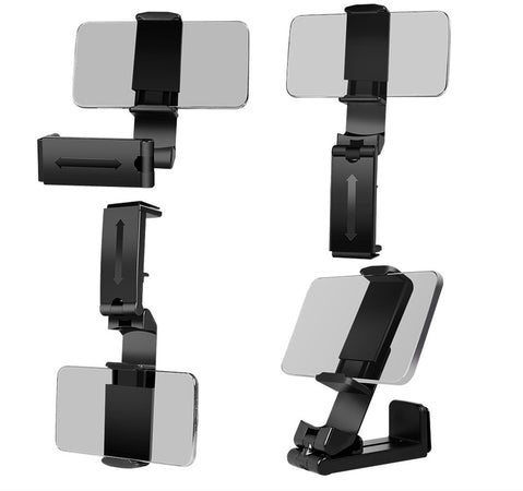 Supporto Porta Smartphone 4,7–6,9'' con Rotazione 360&deg Nero