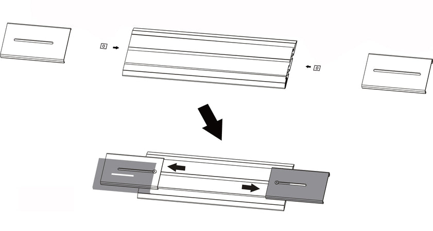 Kit Staffe e Braccio di Giunzione per Supporto Video Wall da Pavimento
