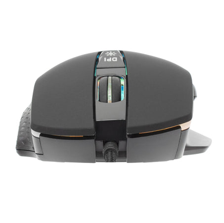 Mouse Ottico Gaming LED RGB con Cavo USB 6400 dpi Nero, GARETH