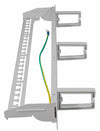 Pannello Patch 16 Posti Keystone Senza Frutti con Gestione Cavi Grigio
