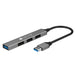 Hub USB-A 3.2 a 4 porte USB-A Slim in Metallo