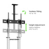 Supporto a Pavimento Trolley TV LCD/LED/Plasma 60-100''