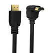Cavo HDMI&trade High Speed con Ethernet A/A M/M Angolato 90° 1m