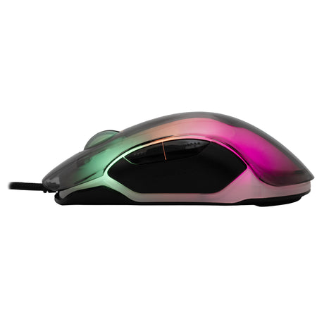 Mouse Gaming RGB USB 12800 dpi 7 Tasti Nero Mordred