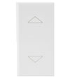 WHITEK S44 Commutatore 2 Pulsanti 1P 10AX 250V 1 Modulo Bianco Opaco
