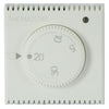 WHITEK S44 Termostato Elettronico con Manopola 230V NA+NC 5A 2 Moduli Bianco Opaco