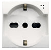 WHITEK S44 Presa Schuko Bipasso 2P+T 10/16A 250V Bianco Opaco, 446090/15TS