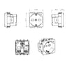 WHITEK S44 Presa Schuko Bipasso 2P+T 10/16A 250V Bianco Opaco, 446090/15TS