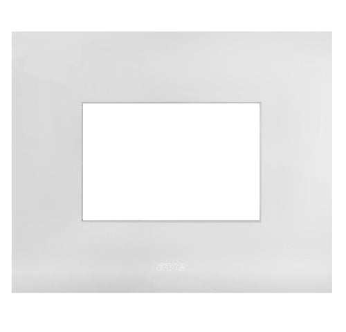 Placca Serie Smart44 in Metallo 3 Moduli Bianco Opaco