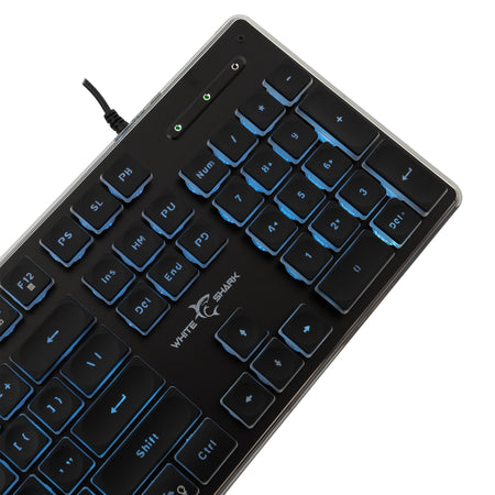 Tastiera Gaming USB 104 Tasti con Retroilluminazione LED Nero