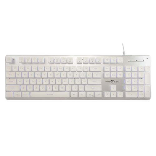 Tastiera Gaming USB 104 Tasti con Retroilluminazione LED Bianco