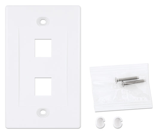 Placca Porta Frutti 2 Posti Mod.503 Bianco
