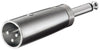 Adattatore XLR Cannon Maschio ad Audio 6,35mm Maschio Mono