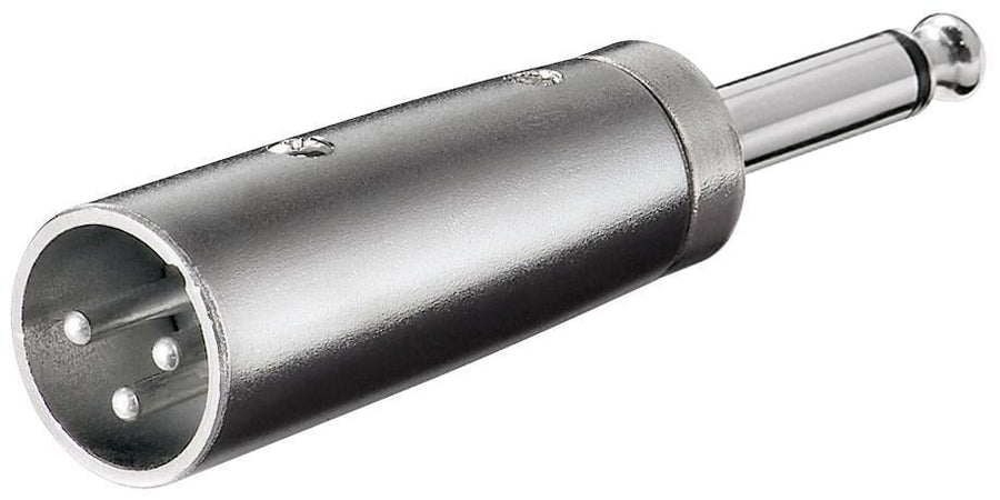 Adattatore XLR Cannon Maschio ad Audio 6,35mm Maschio Mono