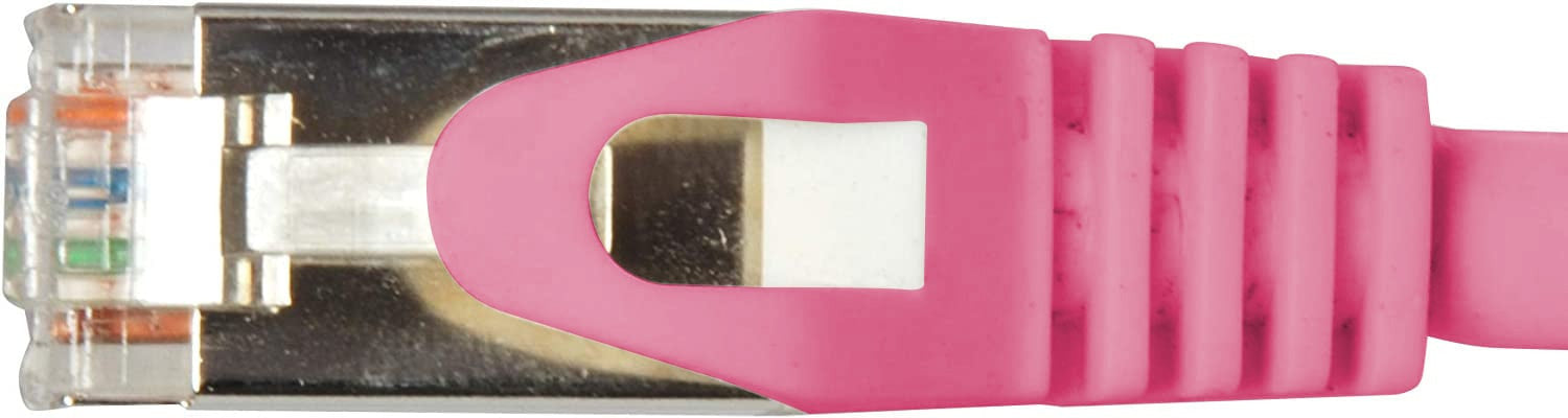 Cavo di rete Patch in CCA Schermato Cat. 6 Rosa F/UTP 1 m Bulk